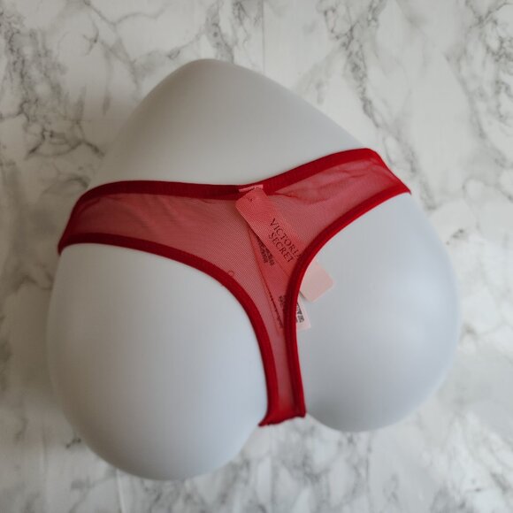 VICTORIA'S SECRET VERY SEXY ZIGGY GLAM FLORAL EMBROIDERY THONG PANTY - Picture 4 of 8